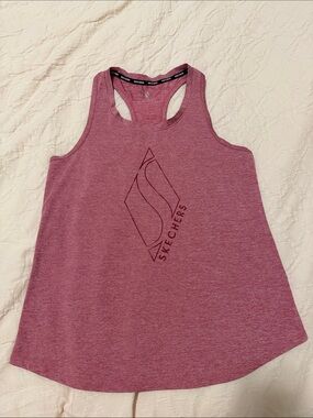 Skechers Women's Dusty Rose Racerback Tank with Logo